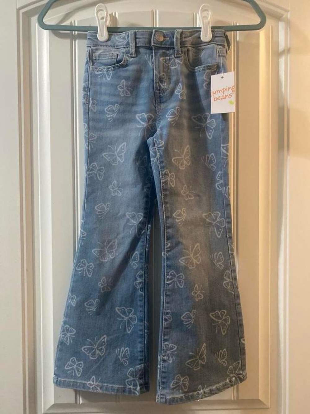 Girl’s jumping beans Light Blue Butterfly Flare Jeans